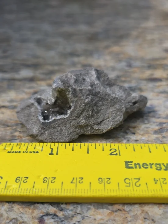 #36. Small But Mighty. Geode Rock with Inner Crystals & Herkimer Diamonds