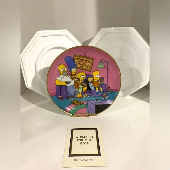 Franklin mint The Simpsons  Plate # N3152