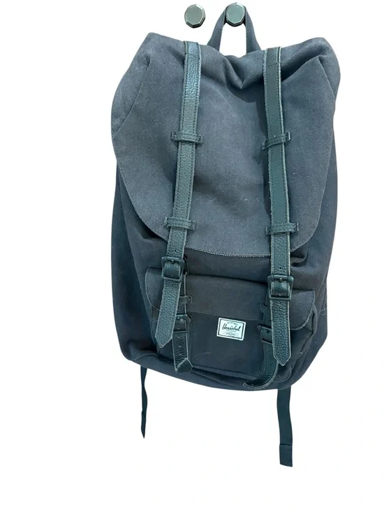 Herschel Supply Co Navy and Blue Little America Canvas Laptop Backpack