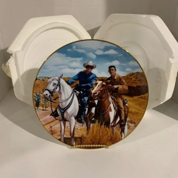 The Hamilton Collection The Long Ranger and Tonto Plate # 4386B