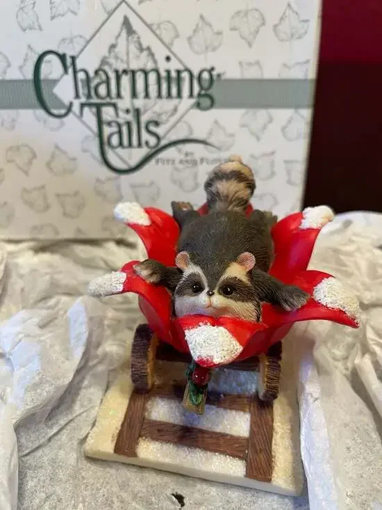 Charming Tails by Fitz and Floyd 'Reginald's Choo-Choo Ride' Figurine 87/620