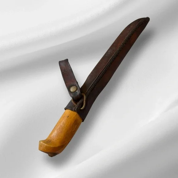 Vintage‎ Marttiini Rovaniemi Finland Knife Fish Fillet Rapala Leather Case
