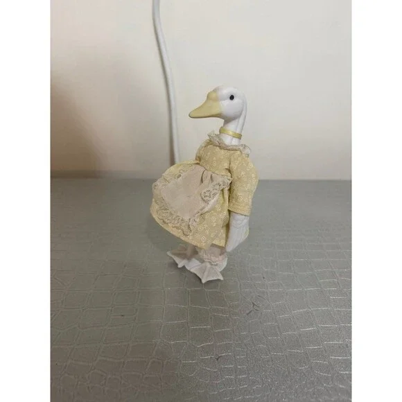 Vintage Department 56 Easter Duck Goose Ceramic Anapomorphic Stuffed Rare