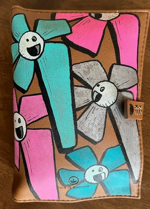 Ze Florist Miami Graffiti Art Found Object Original Travel Bag Flowerpower Smile