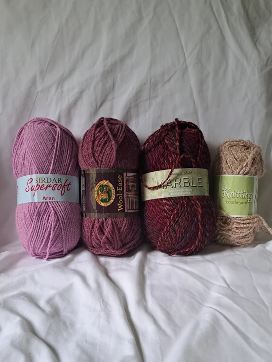 Sirdar Supersoft Aran Yarn Bundle in Pink & Plum