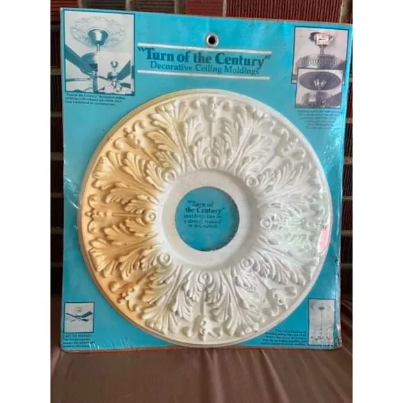 New Vintage Turn Of The Century Decorative Ceiling Mold