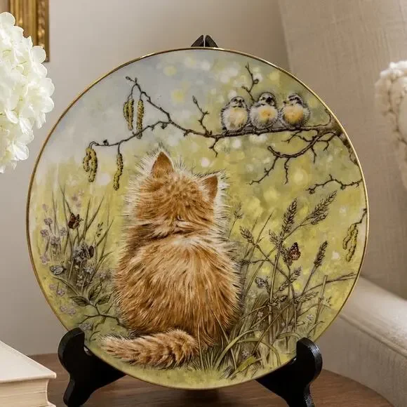 1985 Royal Worcester Kitten Plate