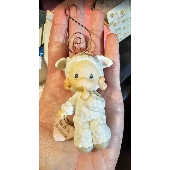 Precious Moments Baby's First Christmas Figurine 587826 Ornament Collectible '99