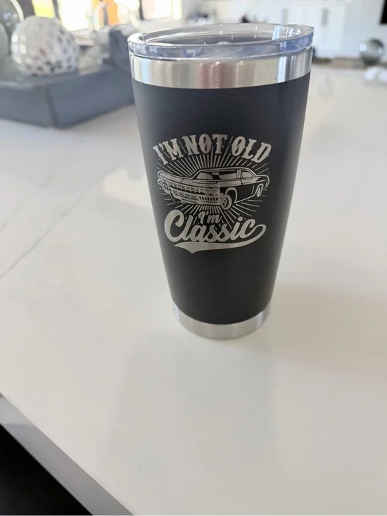 I'm Not Old I'm Classic Black Stainless Tumbler