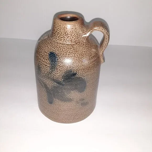 Maple City Pottery Jug Handmade Stoneware 5x5x8 Japandi Masculine