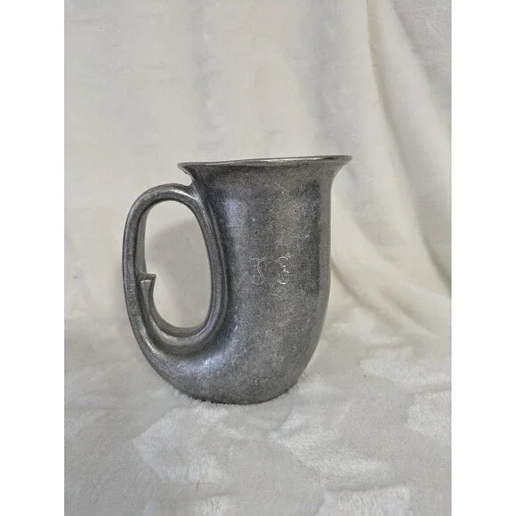 Vtg  Wilton Armetale Pewter Tavern  Horn Stein Mug Tankard
