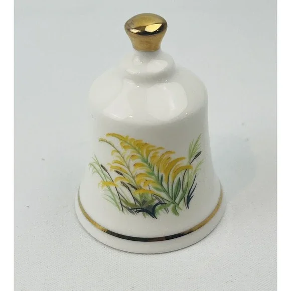 Danbury Mint Nebraska‎ Goldenrod Official State Flower Bell Collection