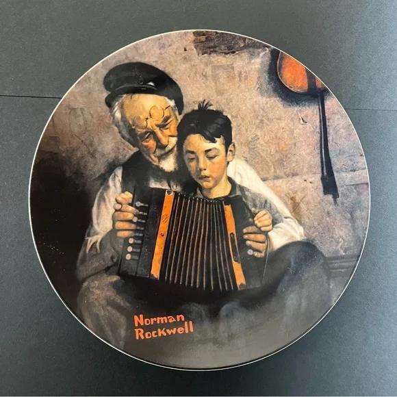 Vintage 1981 Norman Rockwell The‎ Music Maker Decorative Plate #22396 S