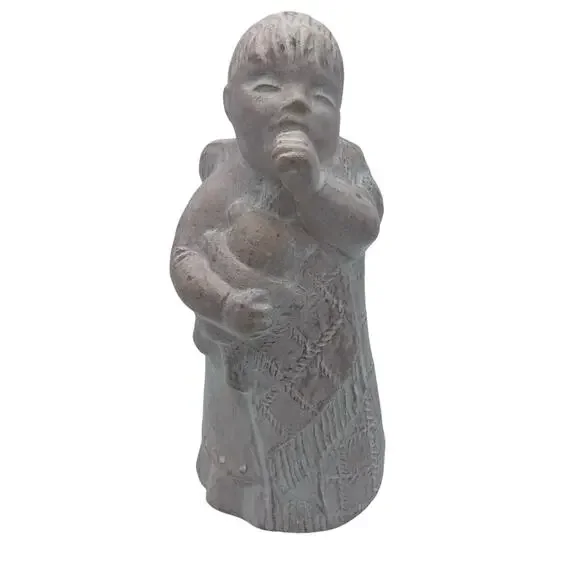 Isabel Bloom Sculpture Angel‎ Sucking Thumb with Teddy Signed Dated 1998