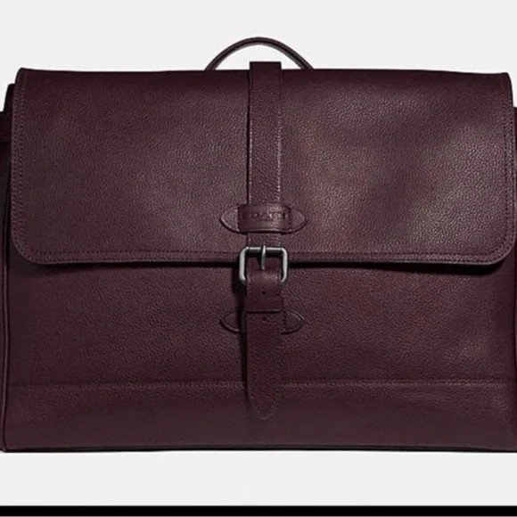 Coach F36810 Hudson Messenger Bag in Oxblood.