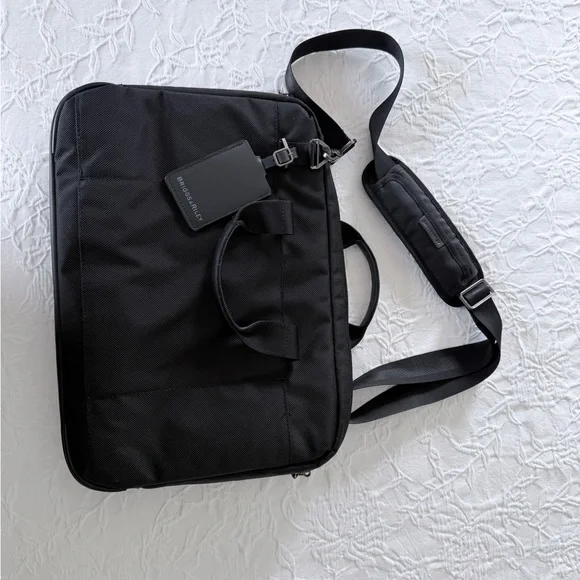 Briggs & Riley Unisex Black Briefcase Laptop Bag Like NEW