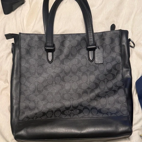 Coach Black Monogram Men's Briefcase