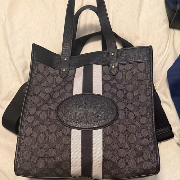 Stylish Black and Gray Tote Bag
