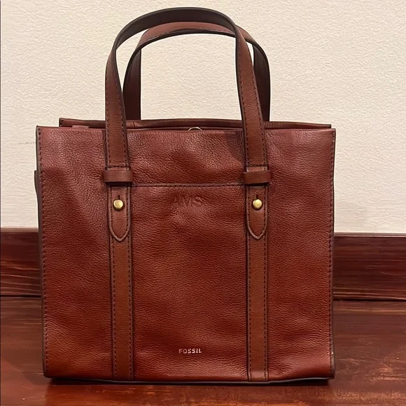 Fossil Brown Leather Bag