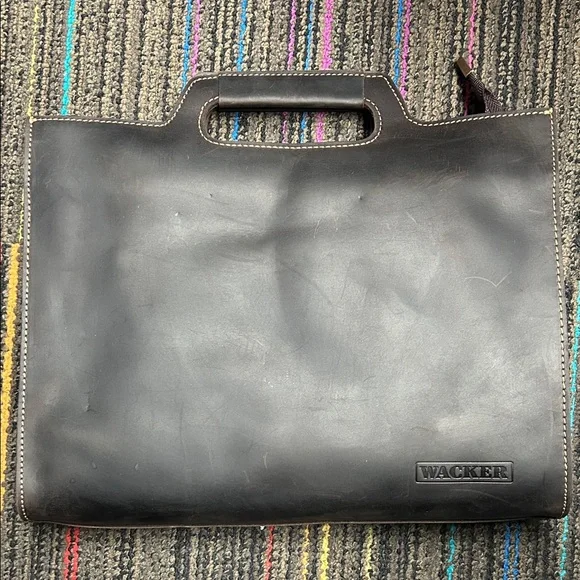 Black Leather Men's Bag