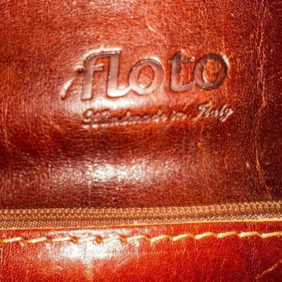 Floto Italian Leather Men's Bag - Rich Brown
