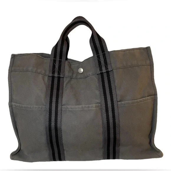 Hermes Gray Tote Bag