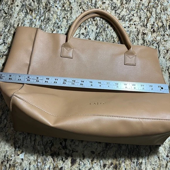 LA/TC Milano Elegant Tan vegan bag in good condition