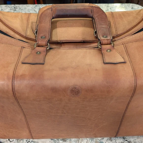 Classic Brown Leather Men's Briefcase