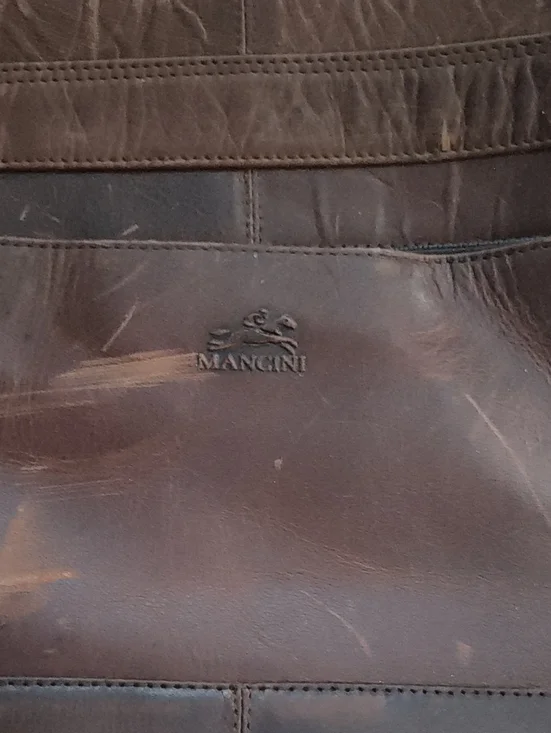 Mancini Brown Leather Bag