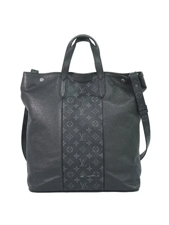 Louis Vuitton LV City Tote Taigarama Monogram Eclipse 2-Way Black Gray