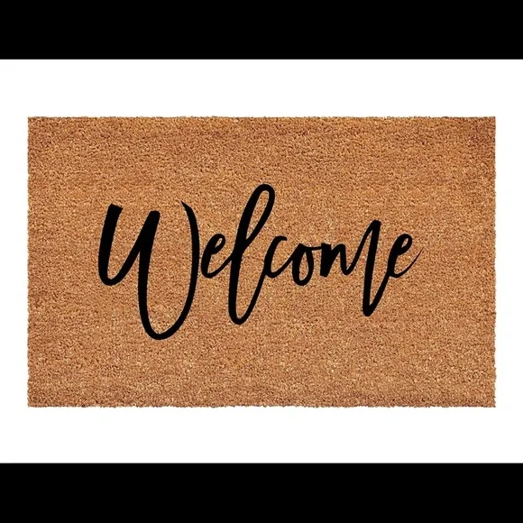 Tan Welcome Doormat
