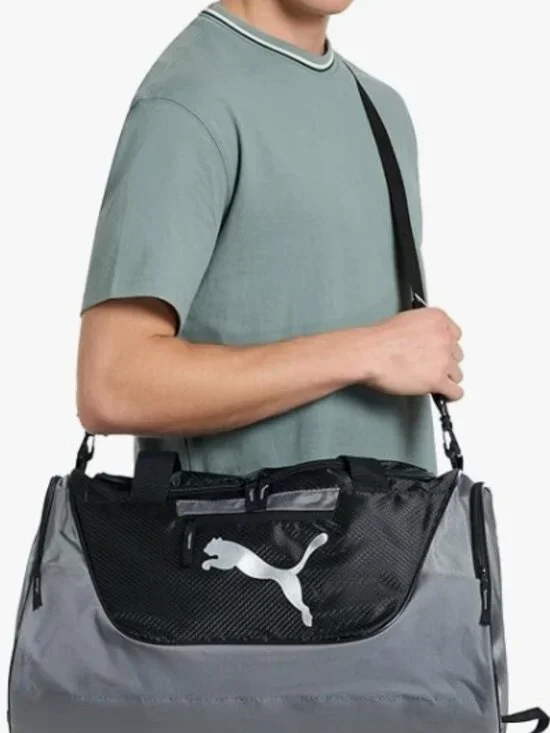 PUMA Contender Duffel Bag with Removable Strap & Shoe Pocket