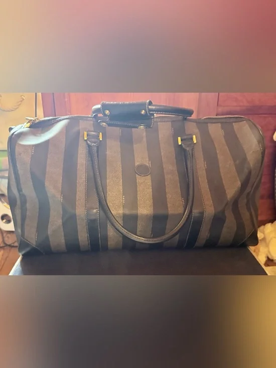 Fendi Penguin Striped Tote Bag