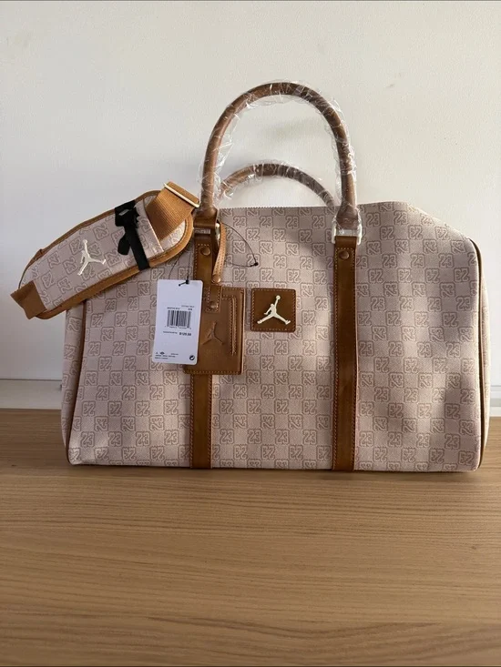 Brand New Jordan Monogram Duffle Bag (40L) Coconut Milk