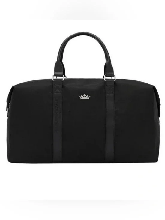 🖤 Dolce & Gabbana K Duffle Bag Black Canvas Weekender Travel Bag-NEW