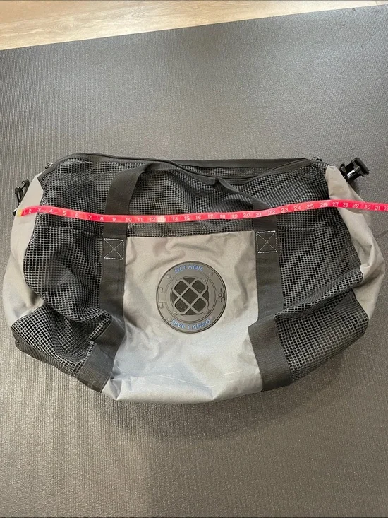 Oceanic Gray & Black Mesh Duffel - Men