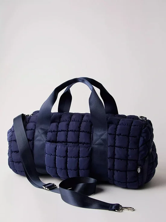 Free People Movement- Quilted Navy Duffel Bag