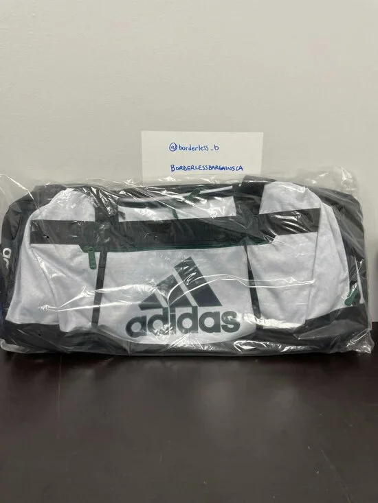 adidas Defender IV Medium Duffel Bag Jersey White (IU9382) (Unisex)