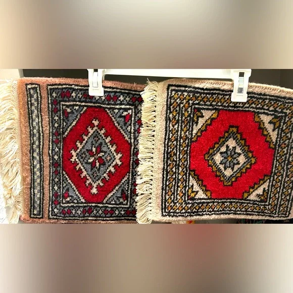 Set of two Pakistan/Turkish rug samples/pads!