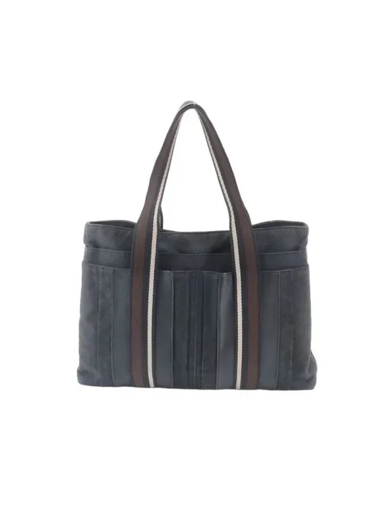 Hermes Troca Horizontal MM Leather Canvas Tote Shoulder Business Document
