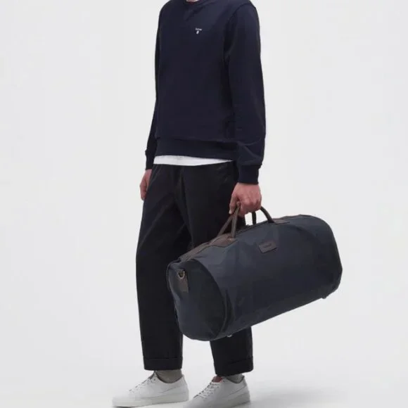 Barbour Classic Wax Holdall in Navy Great Gift ! MSRP$295