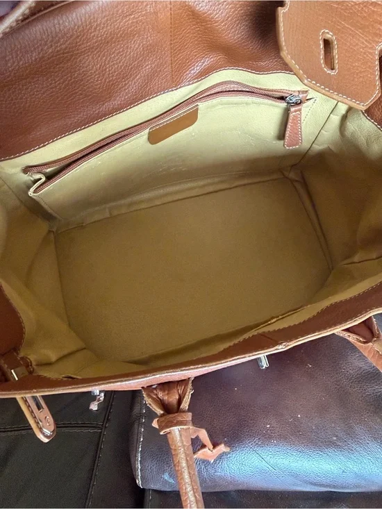 Brown Leather Tote Bag for Men - Spacious Everyday Carry