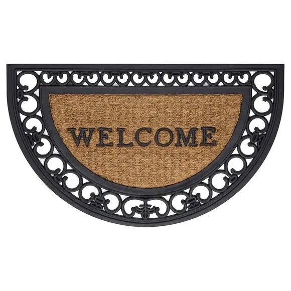 Wrought Iron Rubber Door Mat, 18