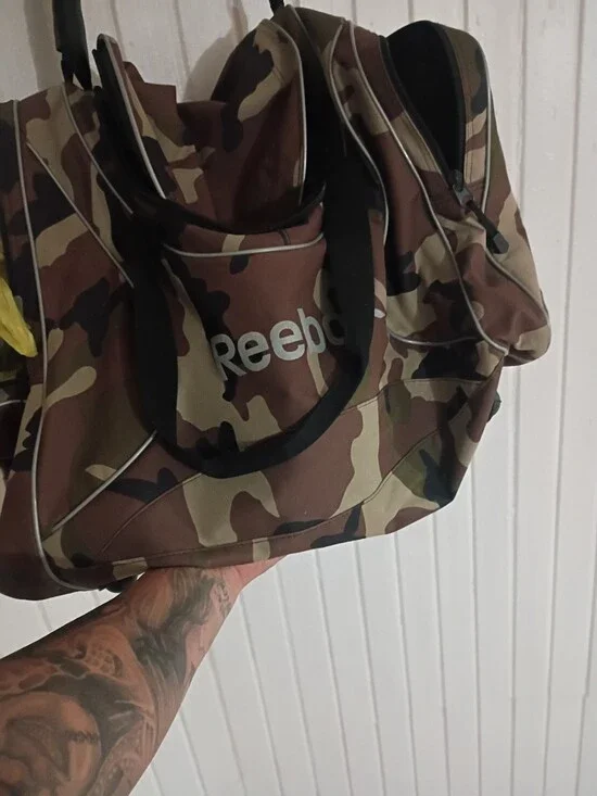 Reebok Men’s Camouflage Duffel Bag - Brown/Green/Tan