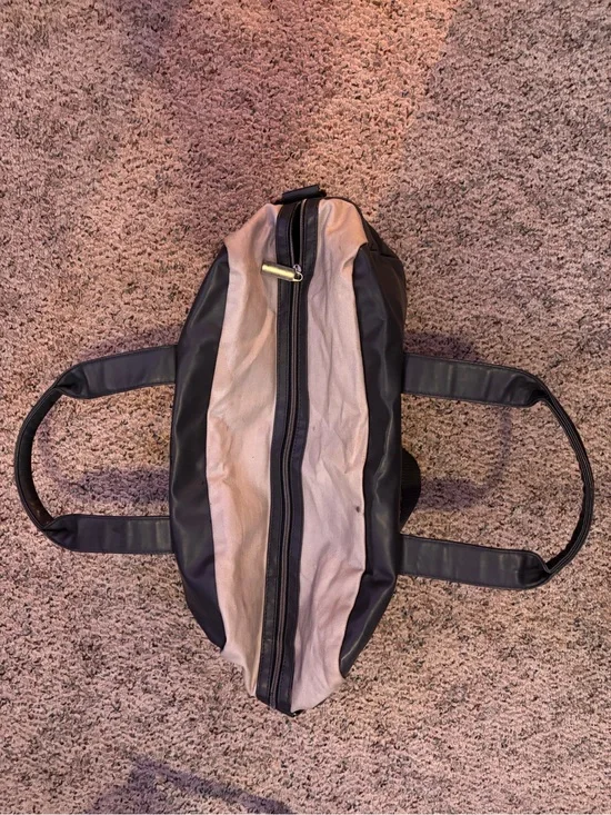 Calvin Klein Black Faux Leather Tote with Logo