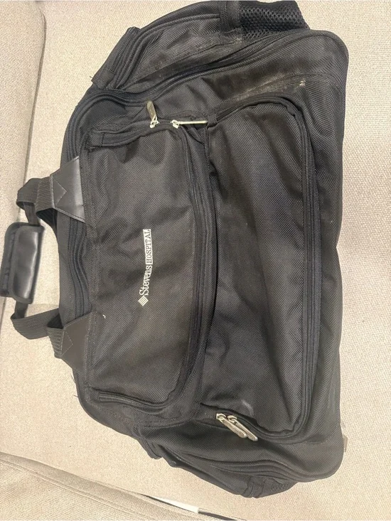 Black Duffel Bag - Men's Travel Gym Bag