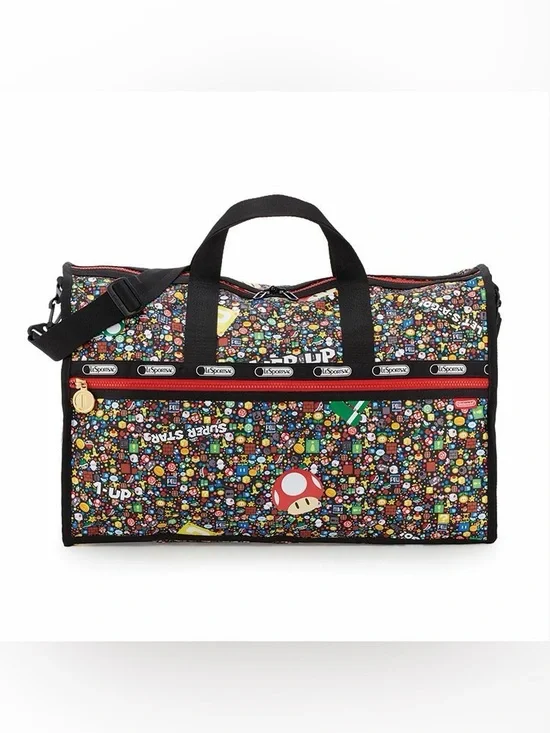 Nintendo x Lesportsac Super Mario Medium Weekender Travel Duffel Bag NWOT