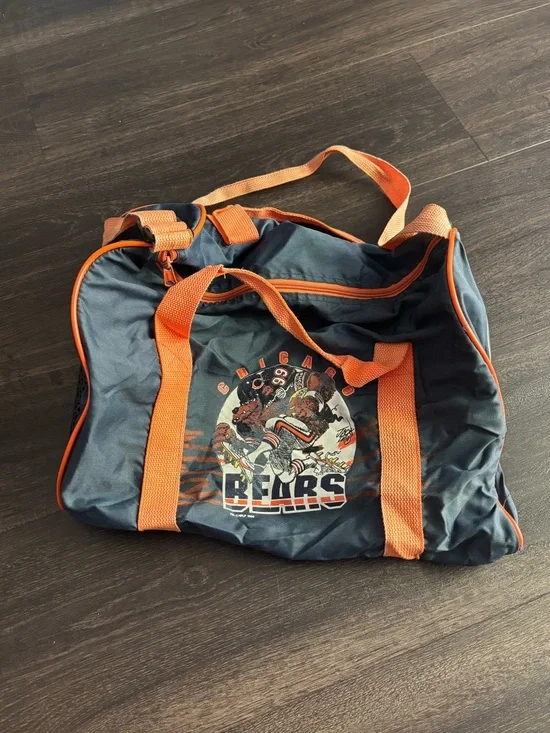RARE Vintage 1988 Chicago Bears Duffel Bag