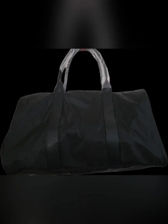 Black Unisex Travel Duffel Bag -
