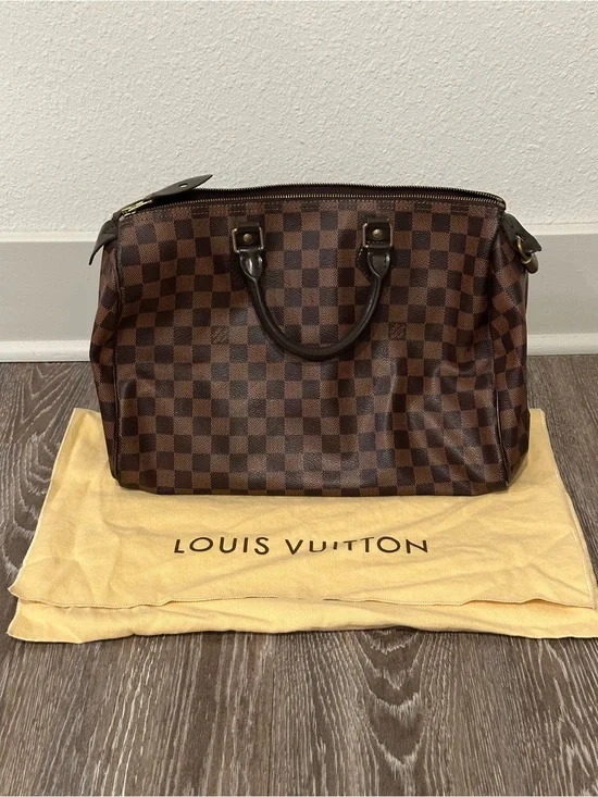 Louis Vuitton Brown Damier Canvas Duffel Bag